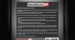 Desktop Screenshot of nexwaverf.com